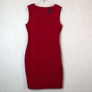 New Directions Womens Red Sleeveless Dress SIZE 8